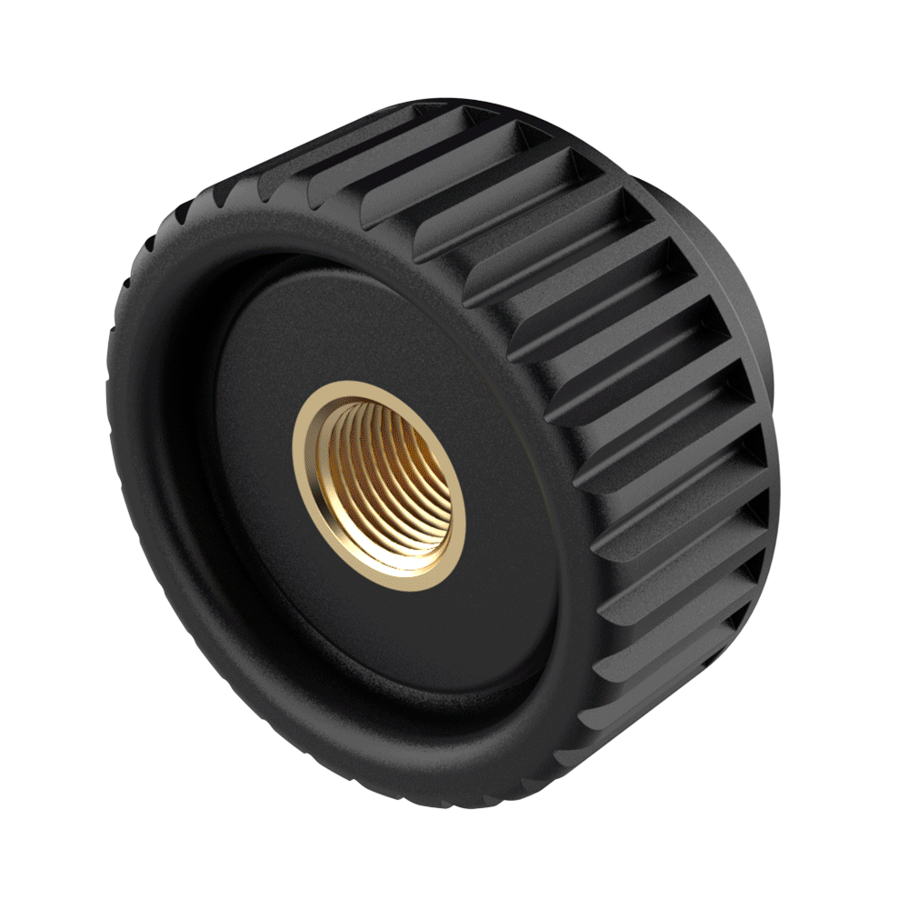 Boutons de manoeuvre femelles à filetage passant* Boutons de manoeuvre femelles à filetage passant*