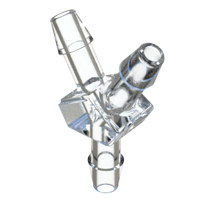 Notre raccord en Y est facile à monter sans outils. La fourchette de pressions de travail et d´étanchéité va jusqu´à 125 PSI, sans avoir besoin d´utiliser de colliers.