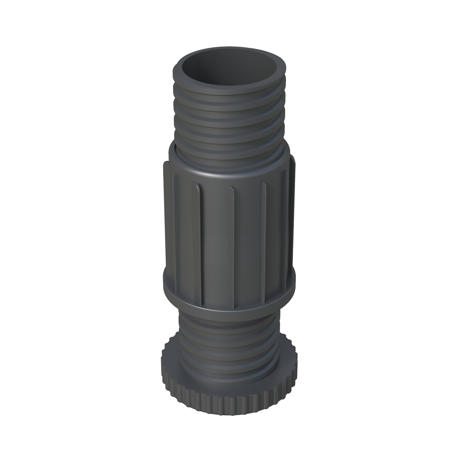 Notre pied réglable AKEAC pour tube rond est parfait pour niveler tout type de table et ne nécessite aucun type d'embout ou de filetage, puisque la même pièce remplit les deux fonctions. Ce pied possède une base moletée pour faciliter son réglage à la main.<br>
Il est disponible pour les diamètres de tube suivants : 40 / 50 / 53 / 60 / 63. Les variantes de diamètre 40 sont fabriquées en Polyamide 6 et fibre de verre <b>(PA630%GF)</b> noir, tandis que le reste est fabriqué en polystyrène <b>(PS)</b> disponible <b>en noir et gris</b>. <br><br>
Certaines références peuvent être combinées avec une autre finition : <b><a href=' https://www.iscsl.fr/finition-pour-le-pied-reglable-akeac/akeaa/'target='_top'>AKEAA< /a></b>.