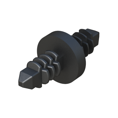 Clip double à lamelles qui permet de connecter deux panneaux d´une façon simple, et en toute sécurité, depuis le centre. Aucune tète de fixation ne sera visible. Ce clip double est rapide et simple à installer d´une simple pression du doigt.