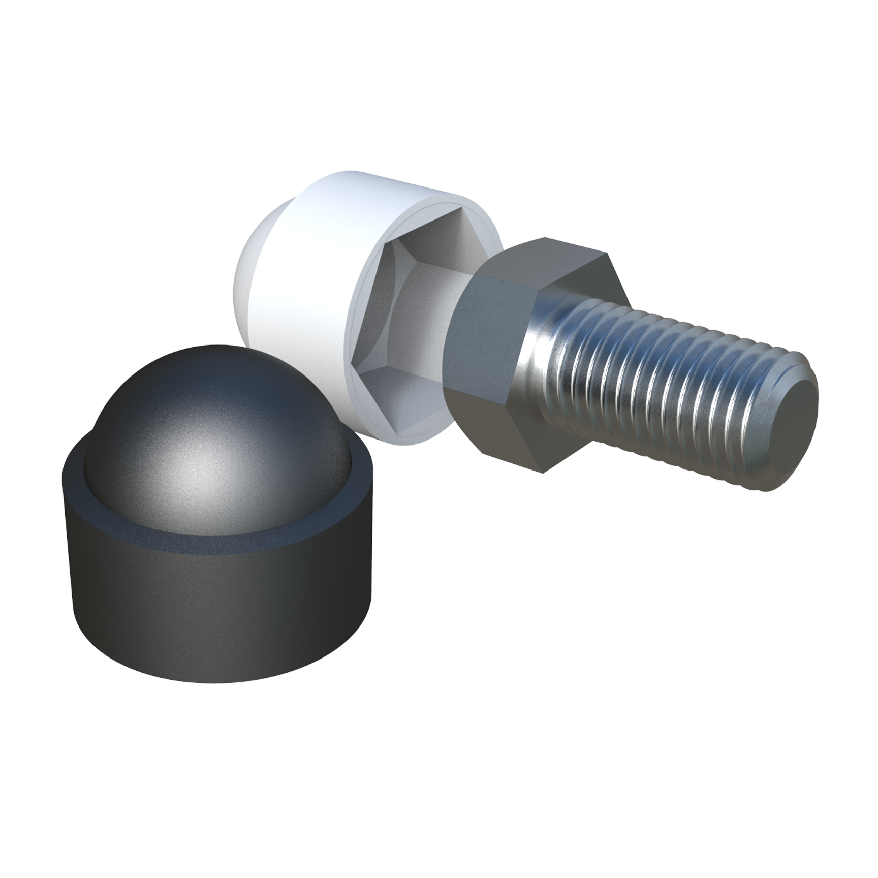 Notre bouchon de protection convient aux vis DIN, ISO et ANSI et aux écrous hexagonaux. Il sert de protection contre les chocs et la saleté et en même temps d’élément de finition pour les vis DIN / ISO de M4 à M48 (aussi adapté aux vis DIN 933, 931, 961 et 960 et ISO 4017 et 4014).
<br>
Il peut être produit sur demande en couleurs RAL, veuillez consulter notre service commercial.