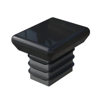 Nos embouts pour tubes rectangulaires ont une tête qui ressort en forme de pyramide tronquée. Ils sont disponibles pour des tubes carrés: LH et LHA. Si vous voulez cette famille avec base métallique, visitez LIC.