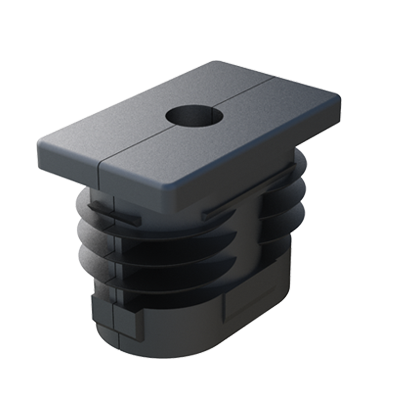 Nos embouts pour tubes rectangulaires sont fabriqués en 2 parties avec un écrou hexagonal incorporé à l´ensemble. Ils sont disponibles pour tubes carrés: LJV. Ils s´utilisent avec nos Pieds réglables, voir notre gamme.