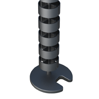 L’ensemble <b>organiseur rond de câbles pour table de bureau LKABZ</b> offre de nombreuses solutions pour notre espace de travail et pour l’organisation de bureaux où cohabitent plusieurs postes informatiques et dispositifs électroniques. Avec sa forme ronde, il s’harmonise bien avec les pieds ronds des bureaux tout en étant facile à enrouler/dérouler. <br><br>
LKABZ possède <b>4 compartiments</b> et propose plus d’espace pour câbles que le reste de notre gamme d’organiseurs. Les câbles rentrent depuis les deux côtés opposés, pour faciliter l’ajout/suppression de câbles. <br><br>
Il est composé de divers éléments qui, combinés entre eux, multiplient les possibilités et le potentiel de l'assortiment de cet ensemble. La connexion entre ses différents éléments est de <b>Type Sphérique</b> , rotule permettant un mouvement libre et une grande flexibilité dans toutes les directions. <br><br>
La vidéo montre un exemple du résultat que nous obtenons en combinant divers composants <b>LKABZ</b> pour bureaux. Pour visualiser les pièces, il suffit de cliquer sur la référence et de positionner le curseur sur chaque variante pour voir son image. <br><br>
LKABZ est disponible en <b>Noir, Argenté, Blanc et Naturel/Translucide</b>.
Selon vos besoins, d’autres configurations spéciales peuvent être proposées.
Si vous souhaitez plus d’informations n’hésitez pas à nous écrire sur <b>sales@isc-sl.com</b> ou en contactant nos bureaux commerciaux.