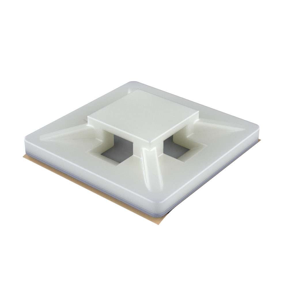 Notre support pour collier se fixe grâce à un adhésif ou 2 vis à tête plate. Il est parfait pour des applications où la hauteur est importante. Ses 4 trous facilitent l´entrée des colliers.  Choisissez le collier qui vous convient le mieux dans notre famille MB.