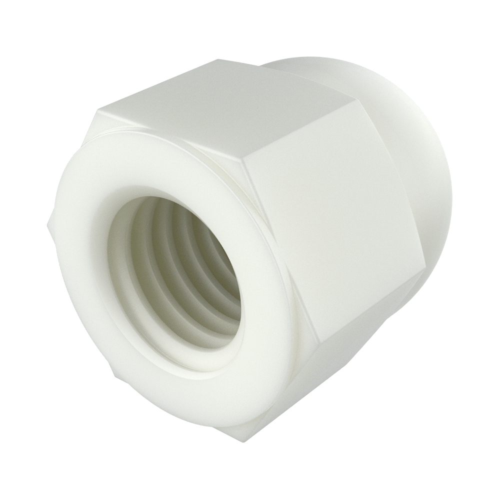 <p>Nos écrous borgnes hexagonaux <strong>MTC</strong>, similaires à la norme <b>DIN 1587</b>, sont disponibles en <strong>PA66</strong> et <strong>PA6GF30</strong>, offrant des solutions légères, isolantes et résistantes pour divers secteurs industriels.</p>
<h4>Matériaux et Propriétés</h4>
<ul style='margin-left:20px'>
<li><strong>PA66 :</strong> thermoplastique technique avec une grande rigidité, une bonne ténacité et une excellente stabilité dimensionnelle. Bonne résistance à l’usure, aux chocs et à la fatigue. Température d’utilisation continue jusqu’à 100 °C. Résistance aux huiles, graisses, hydrocarbures et solvants aliphatiques.</li>
<li><strong>PA6GF30 :</strong> PA6 renforcé avec 30 % de fibres de verre, ce qui améliore considérablement sa rigidité, sa résistance mécanique et thermique. Température d’utilisation continue jusqu’à 130 °C. Excellente résistance aux chocs, au vieillissement thermique et au fluage. Bonne résistance chimique aux huiles, graisses, carburants et nombreux solvants organiques.</li>
</ul>
<p>
Les deux matériaux offrent une isolation électrique et conviennent aux applications techniques exigeant une résistance mécanique, thermique et chimique. Idéal pour les composants électriques, mécaniques, fixations plastiques et installations dans des environnements industriels exigeants.
</p>