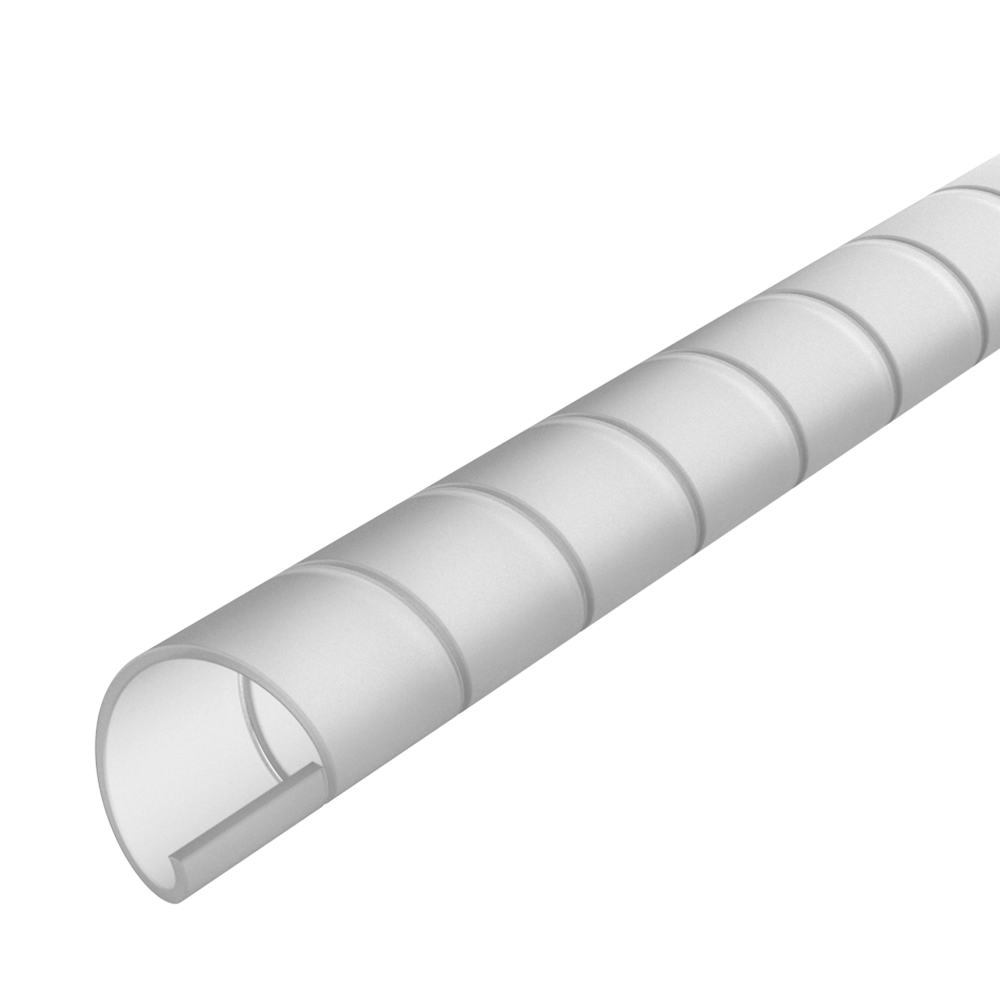 Nos <b>gain es spirales MTEP</b> pour le <b>regroupement et la protection des câbles</b> permettent d’organiser et de protéger les faisceaux de câbles de manière flexible, améliorant l’ordre et la sécurité de l’installation.<br>
Famille de même typologie disponible en <b>différents matériaux techniques</b> selon les exigences mécaniques, thermiques ou chimiques de chaque application.<br><br>
· <b>HDPE :</b> Sans halogènes · UL94-V2 (naturel et noir uniquement) · Couleurs sur demande : rouge, orange, bleu, jaune et gris<br>
· <b>PP :</b> Sans halogènes · Résistant aux acides, bases et détergents · Industrie alimentaire, pharmaceutique et chimique · UL94-HB · Option détectable selon HACCP · Couleur bleue disponible<br>
· <b>PA6 :</b> UL94-HB<br>
· <b>PVC :</b> UL94-HB · Couleurs sur demande : blanc, rouge, bleu et jaune<br>
· <b>PTFE :</b> UL94-V0<br><br>
Sa <b>structure hélicoïdale ouverte</b> permet d’insérer et de retirer les câbles à tout point du parcours. Pour faciliter l’installation, les spirales de Ø extérieur 6 et 12 mm (cote D) incluent un outil disponible séparément dans notre famille <b><a href='https://www.iscsl.fr/outil-pour-gaine-spirale-mtep/mhpce/'>MHPCE</a></b>.<br><br>
<b>Fourniture et emballage :</b> unité de mesure 1 mètre · fourniture en vrac sans coupe · bobines jusqu’à 10, 25 ou 50 mètres selon la référence · <i>dimensions spéciales sur demande</i>.
