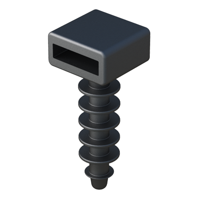 Notre embase pour colliers se fixe dans un trou préfait. Son design de tête lui permet de passer des colliers pour attacher des câbles, tubes, fils, etc...Choisissez le collier qui vous convient le mieux dans notre famille MB.