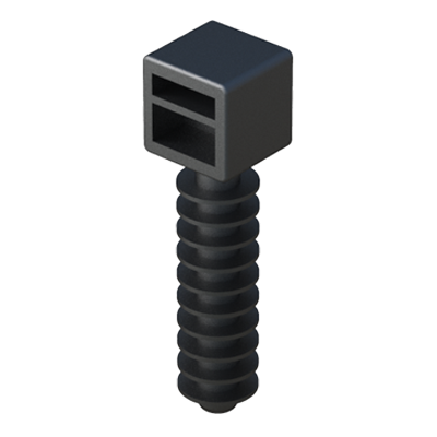 Notre embase pour colliers se fixe dans un trou préfait. Son design de tête lui permet de passer des colliers pour attacher des câbles, tubes, fils, etc...Choisissez le collier qui vous convient le mieux dans notre famille MB.
