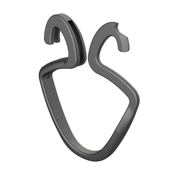 Notre <b>SmartHook™</b> est un mousqueton à double cavité, fonctionnel et simple d'utilisation. Il présente un design attrayant avec un système d'ouverture-fermeture qui permet un accès facile à l'un des logements tandis que l'autre reste verrouillé. Le SmartHook™ est polyvalent et particulièrement utile comme porte-clés.
<br><br>Lors de la fabrication de ces pièces, nous utilisons un additif qui favorise leur biodégradation sans affecter leur comportement au cours de leur durée de vie. <a href='/news/BIOADD-eng.pdf' target='_blank'>Consultez ici pour plus de détails sur les propriétés de l'additif <b>biodégradable</b>. </a>
<br><br>
SmartHook™ a été récompensé en tant que <b><i>gagnant</b></i> du <b><a href=https://ifdesign.com/en/winner-ranking/project/smarthook/314193>iF DESIGN AWARD</a></b> de l'édition 2021.