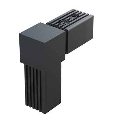 Notre raccord en L a été crée pour connecter 2 tubes carrés. Il est fourni avec ou sans coeur d´acier (en acier, en inox ou en acier zingué).